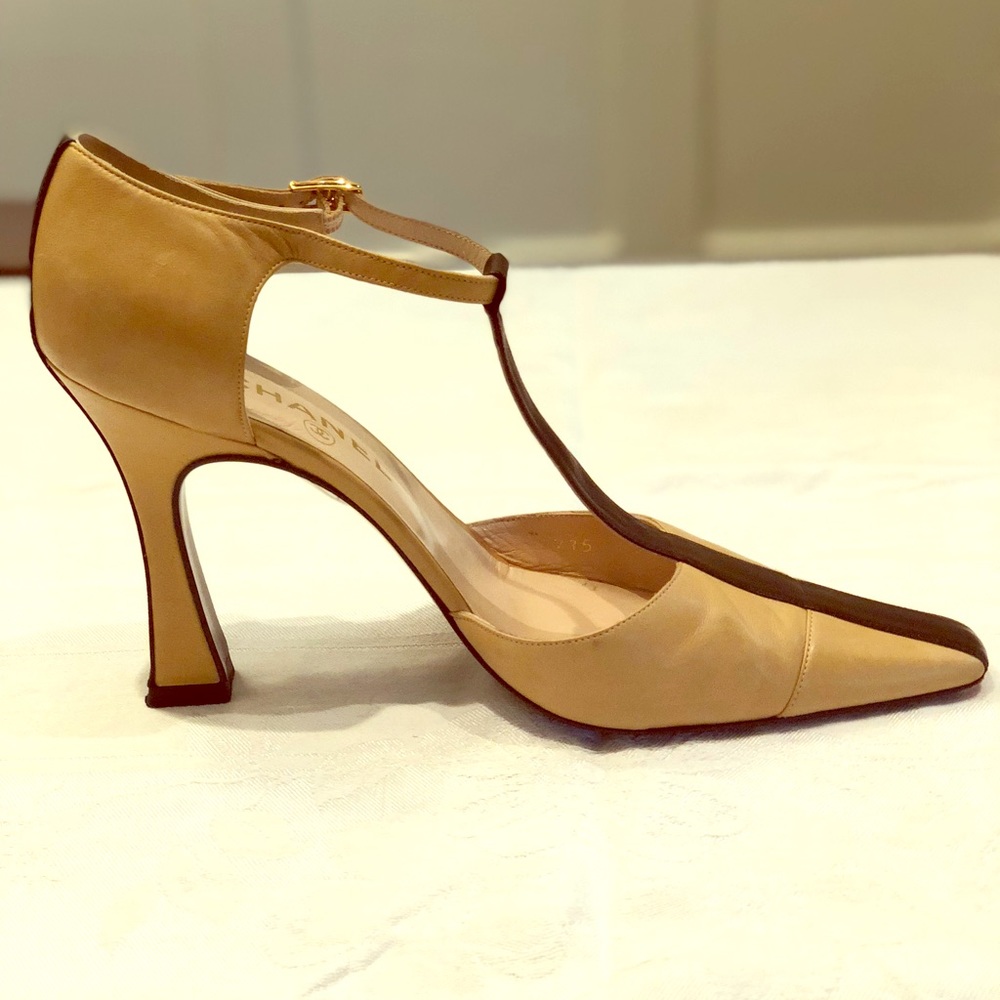 Chanel patent leather heels